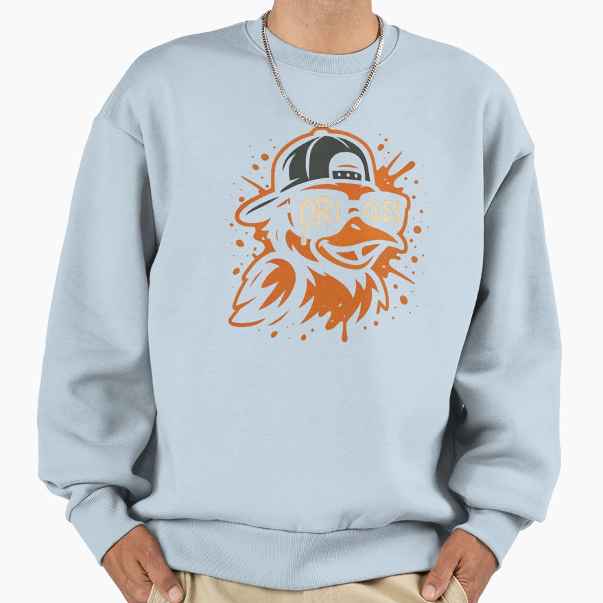 Hipster Bird Cartoon Funny Bird Sweatshirt - Custom Art Print Men Women - T-Shirt, Sweatshirt, Hoodie