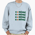 University Miami Sweatshirt - Graphic Print for Adults - T-Shirt, Sweatshirt, Hoodie