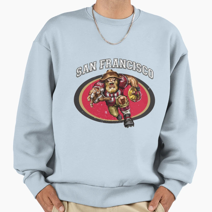 San Francisco Football Sweatshirt - Novelty Apparel for Adults - T-Shirt, Sweatshirt, Hoodie