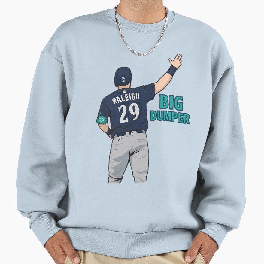 Cal Raleigh Big Dumper Sweatshirt - Minimalist Print for Adults - T-Shirt, Sweatshirt, Hoodie