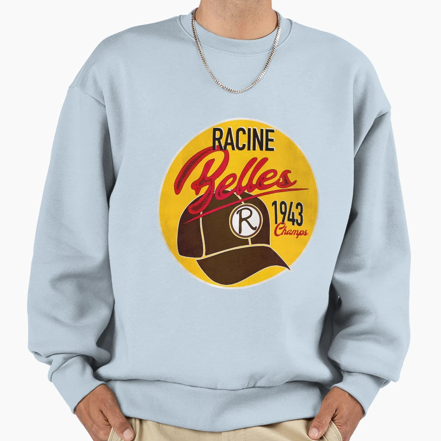 Racine Belles 1943 League Champions Sweatshirt - Trendy Graphic for Adults - T-Shirt, Sweatshirt, Hoodie