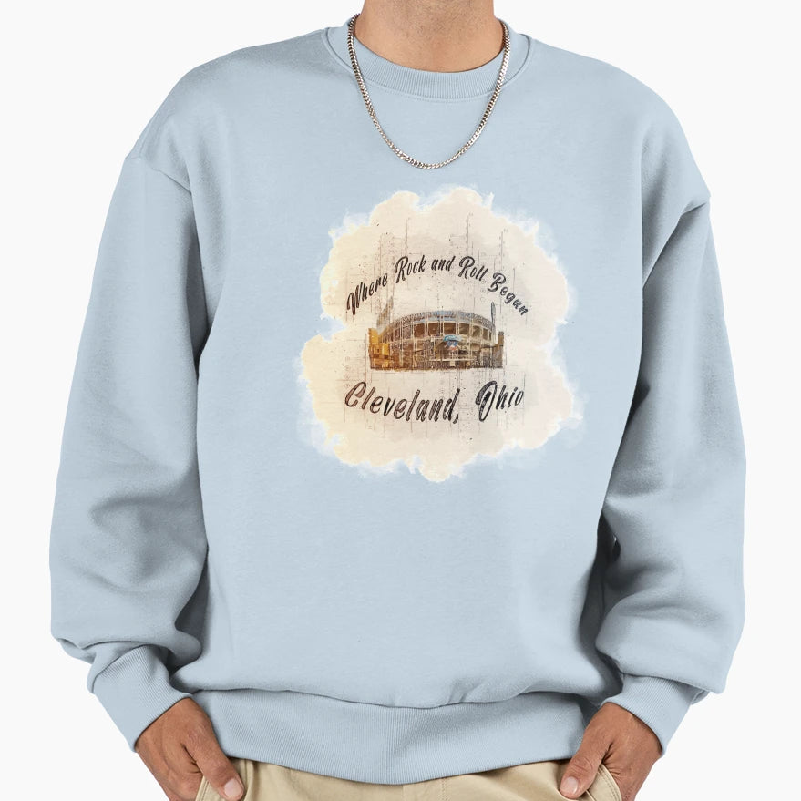 Where Rock And Roll Began Sweatshirt - Aesthetic Graphic for Adults - T-Shirt, Sweatshirt, Hoodie