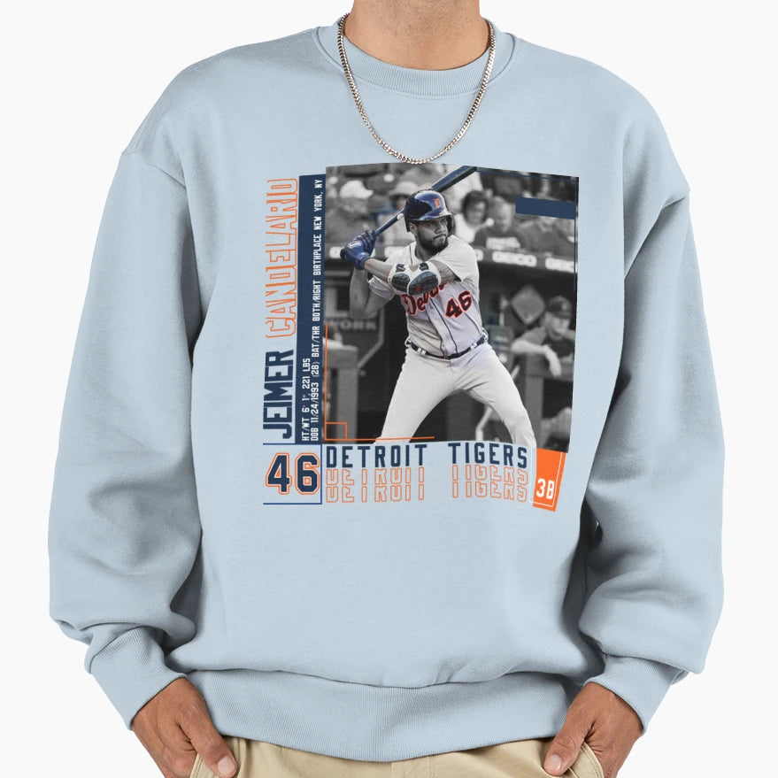 Jeimer Candelario Baseball Sweatshirt - Casual Everyday Wear for Adults - T-Shirt, Sweatshirt, Hoodie