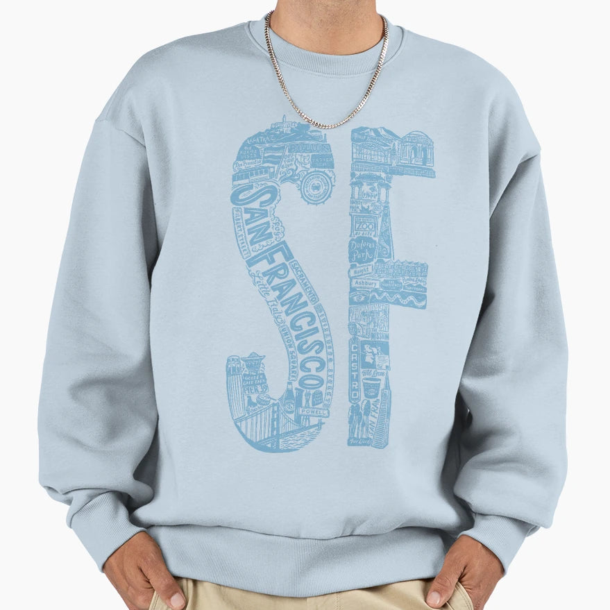 San Francisco Sweatshirt - Aesthetic Graphic Unisex - T-Shirt, Sweatshirt, Hoodie