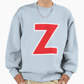 Z Initial Letter Z Red And White Sweatshirt - Minimalist Print Unisex - T-Shirt, Sweatshirt, Hoodie