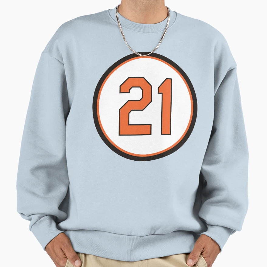 Nick Markakis 21 Jersey Number Sweatshirt - Novelty Apparel Men Women - T-Shirt, Sweatshirt, Hoodie