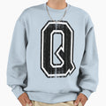 Big Varsity Letter Q Sweatshirt - Graphic Print Unisex - T-Shirt, Sweatshirt, Hoodie