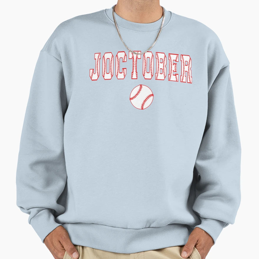 Joctober Baseball Sweatshirt - Aesthetic Graphic Unisex - T-Shirt, Sweatshirt, Hoodie