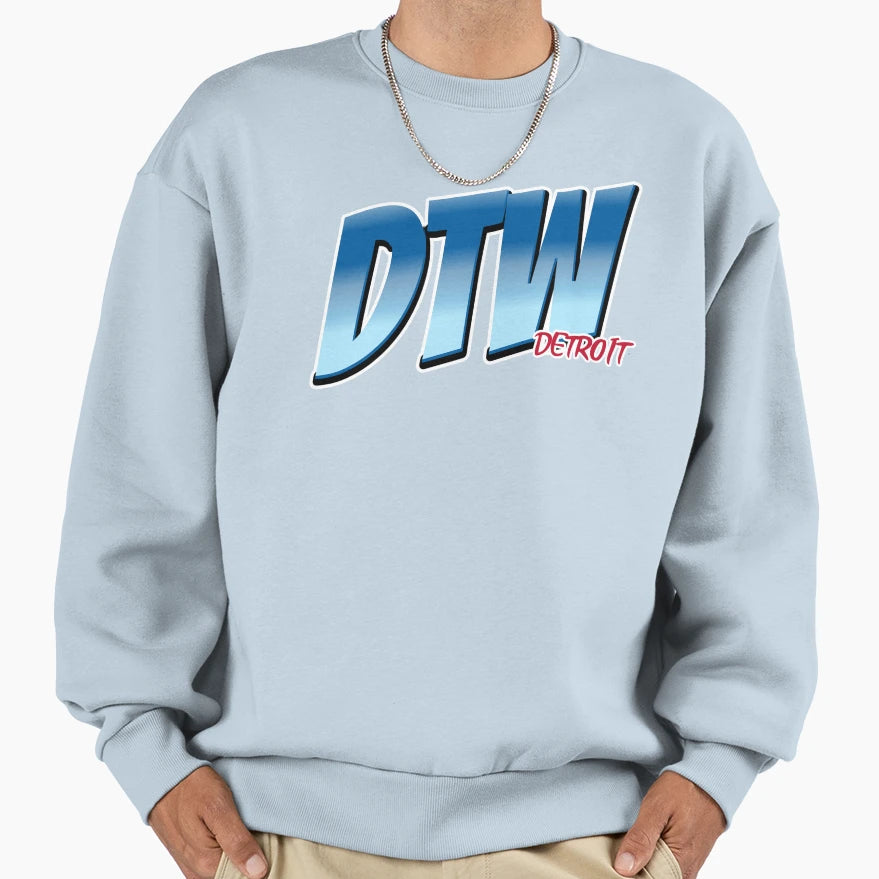Dtw Detroit Iata Airport Code Sweatshirt - Streetwear Style Unisex - T-Shirt, Sweatshirt, Hoodie