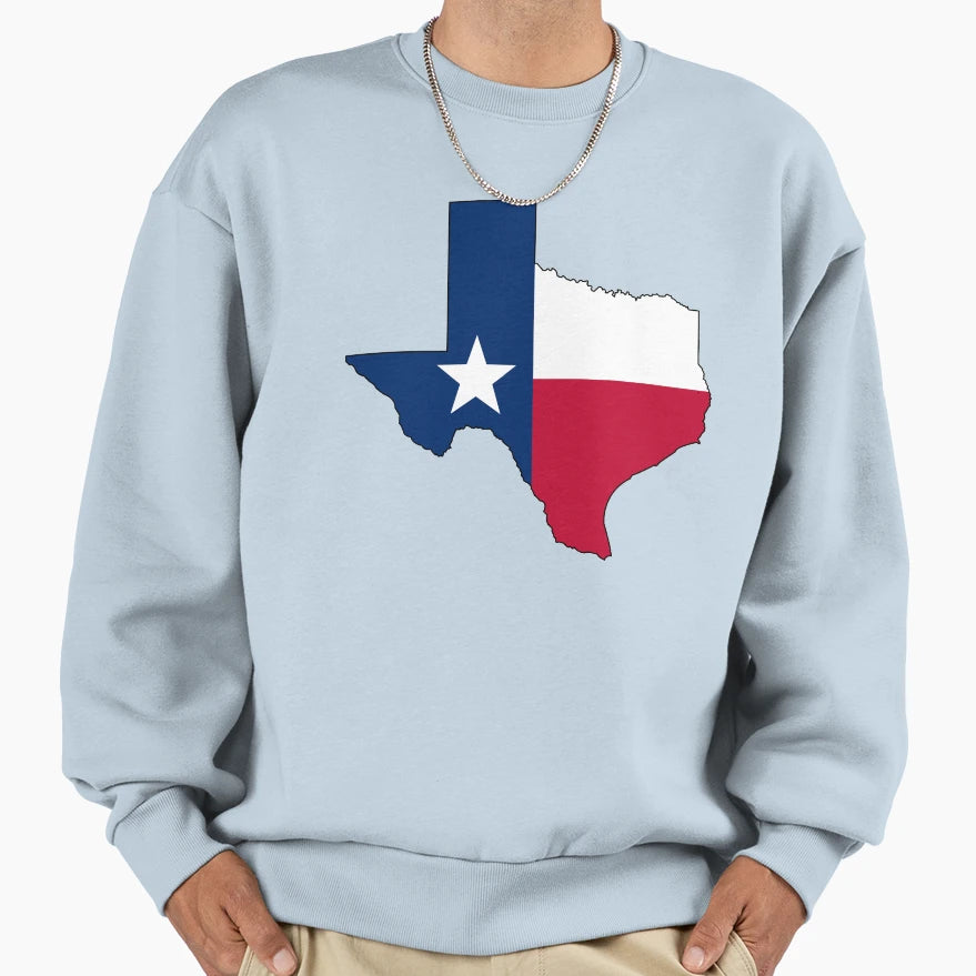 Texas Flag Sweatshirt - Aesthetic Graphic Unisex - T-Shirt, Sweatshirt, Hoodie