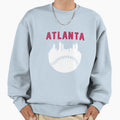 Atlanta Skyline Baseball Sweatshirt - Graphic Print Unisex - T-Shirt, Sweatshirt, Hoodie