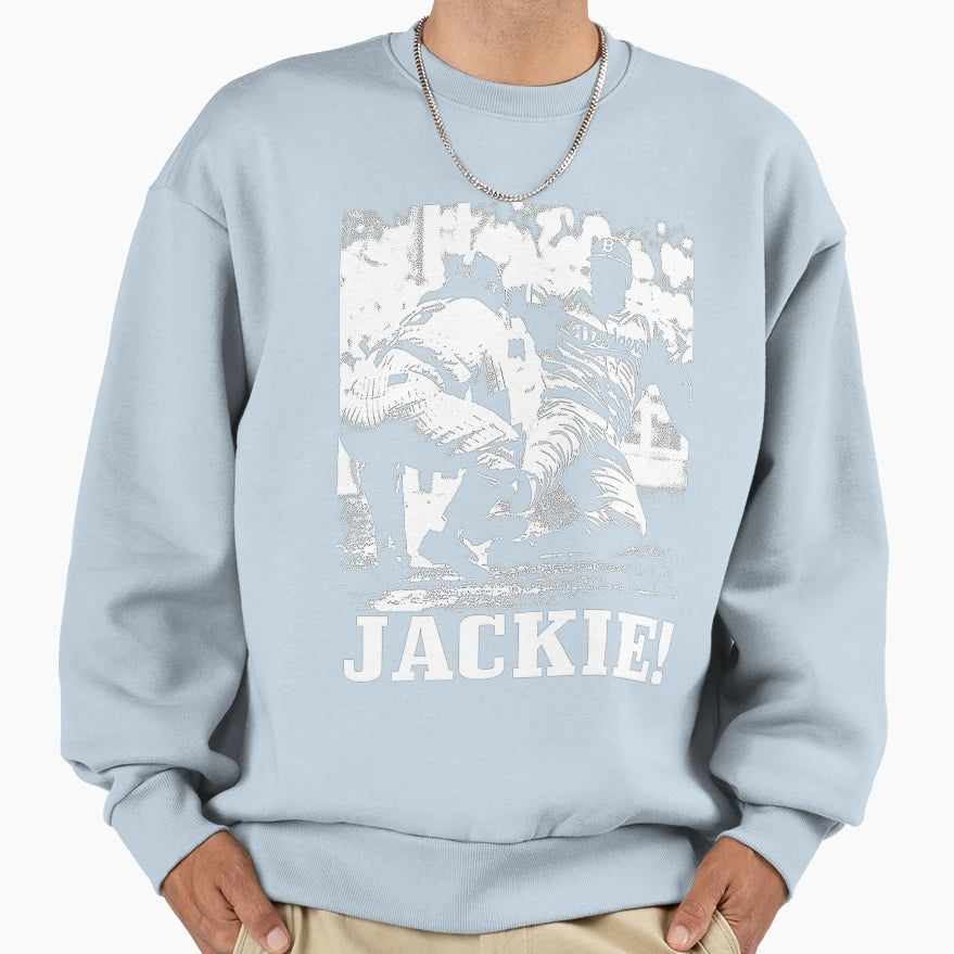 Jackie Robinson Sweatshirt - Custom Art Print Unisex - T-Shirt, Sweatshirt, Hoodie