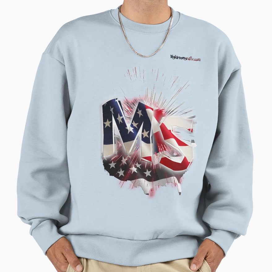 Mississippi Sweatshirt - Minimalist Print Men Women - T-Shirt, Sweatshirt, Hoodie