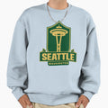 Seattle Space Needle Gold Sweatshirt - Custom Art Print Men Women - T-Shirt, Sweatshirt, Hoodie