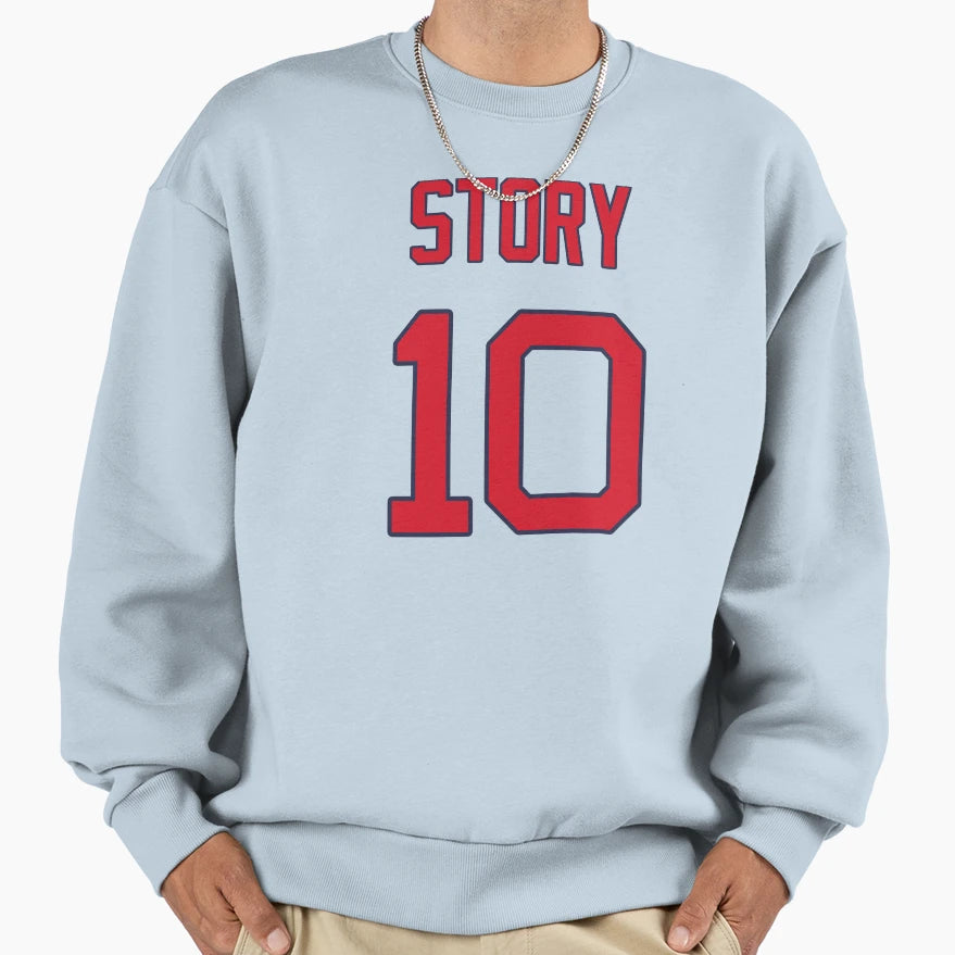 Trevor Story 10 Red Sox Sweatshirt - Trendy Graphic for Adults - T-Shirt, Sweatshirt, Hoodie