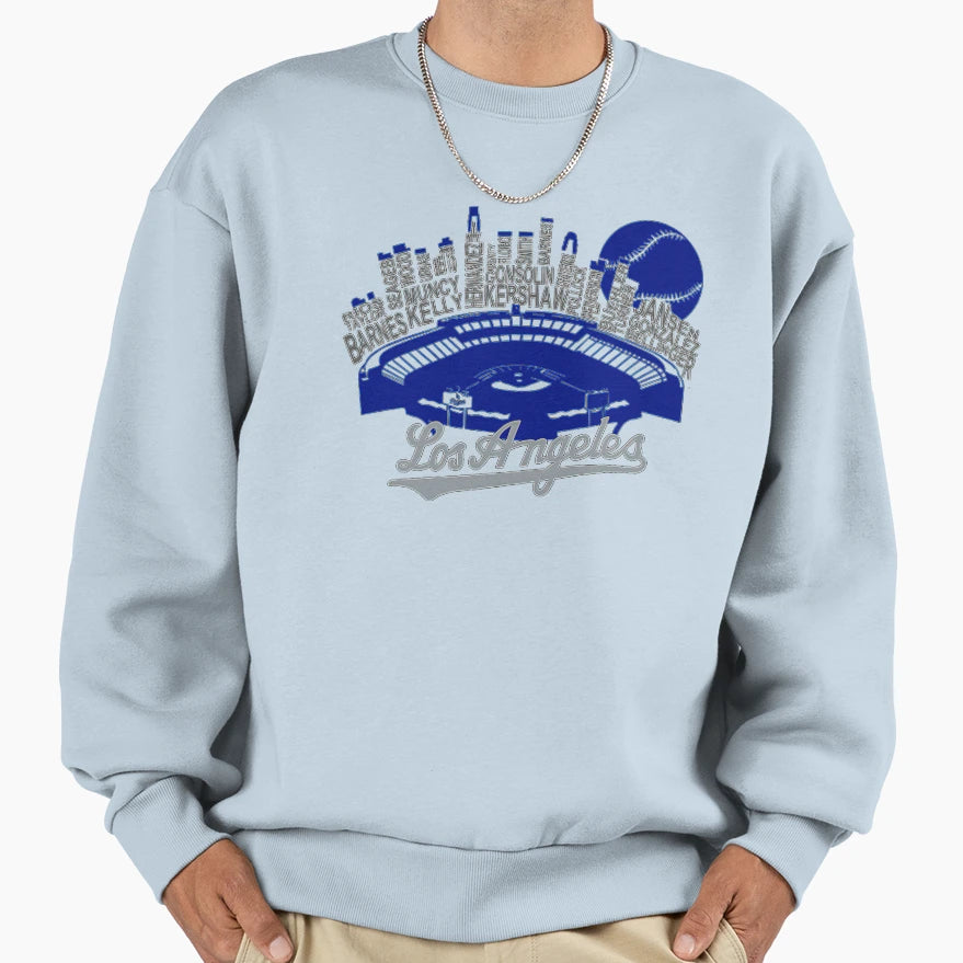 La Pro Baseball Team Skyline Los Sweatshirt - Streetwear Style Men Women - T-Shirt, Sweatshirt, Hoodie