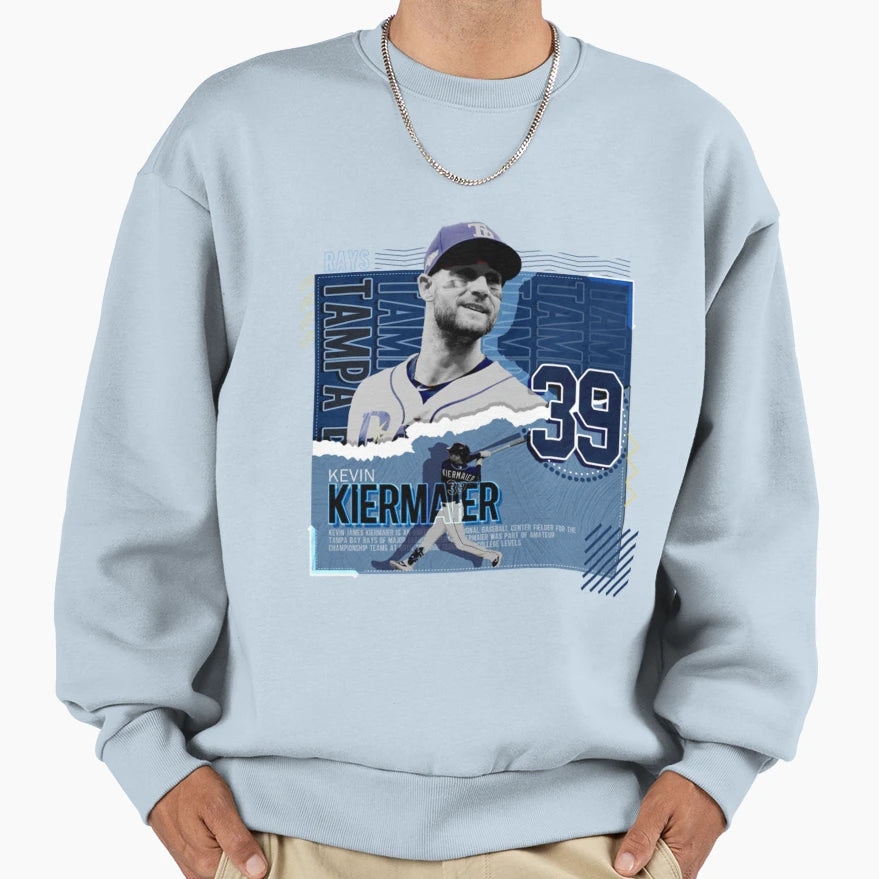 Kevin Kiermaier Baseball Sweatshirt - Graphic Print Unisex - T-Shirt, Sweatshirt, Hoodie