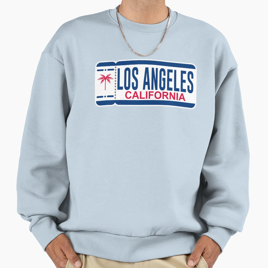 Los Angeles Ticket Home Sweatshirt - Casual Everyday Wear Men Women - T-Shirt, Sweatshirt, Hoodie