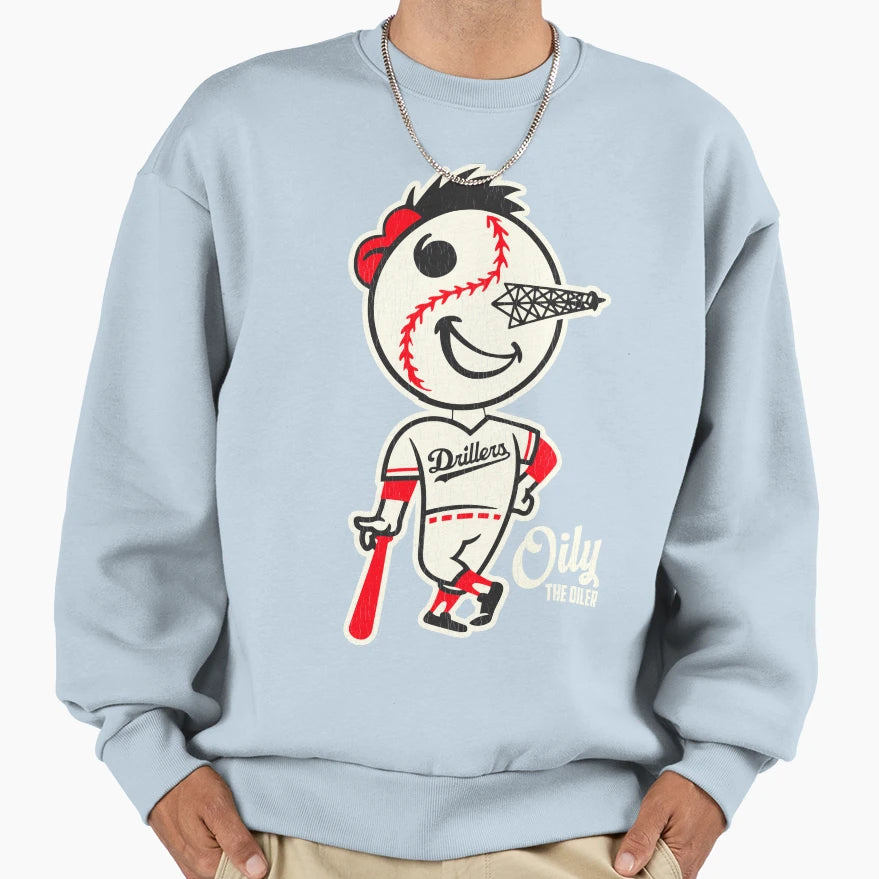 Defunct Tulsa Oilers Baseball Mascot Sweatshirt - Unique Graphic Unisex - T-Shirt, Sweatshirt, Hoodie
