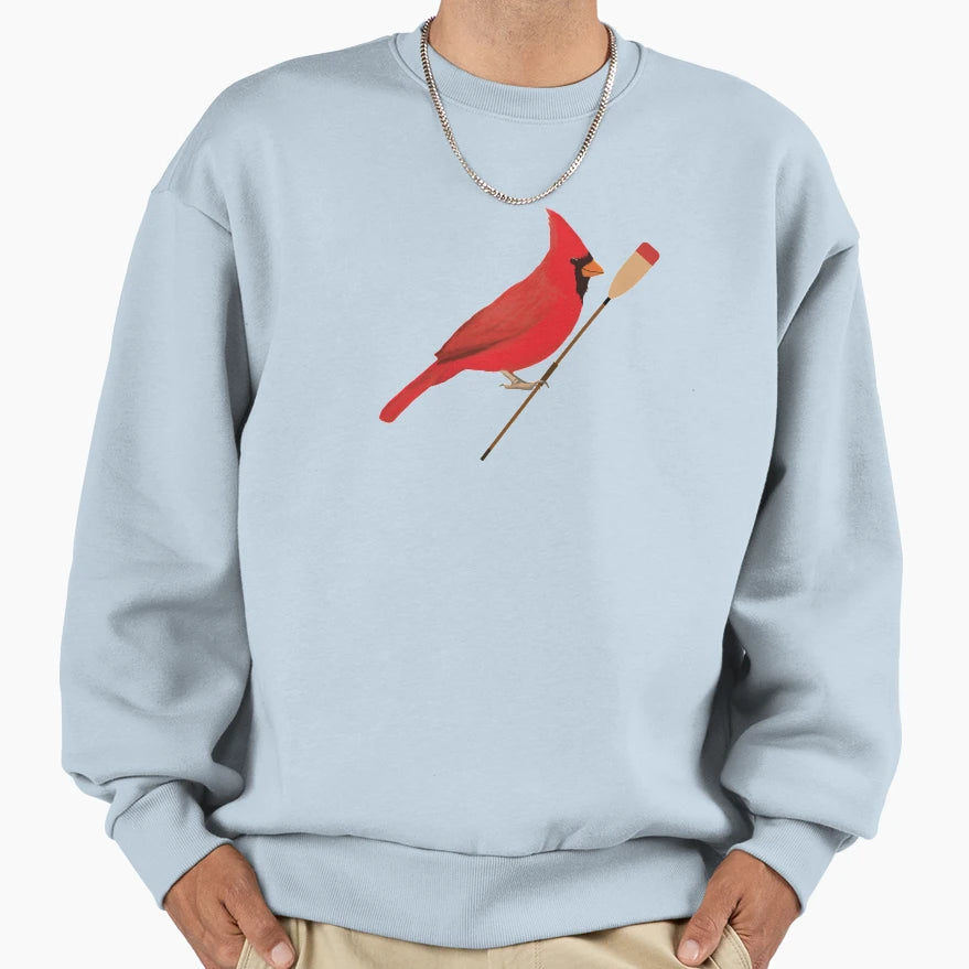 Crew Cardinal Sweatshirt - Minimalist Print for Adults - T-Shirt, Sweatshirt, Hoodie