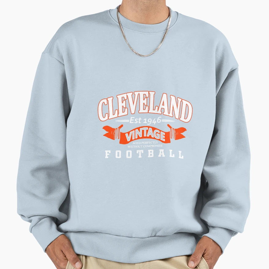Cleveland Football Fan 1946 Gift Loves Sweatshirt - Graphic Print Unisex - T-Shirt, Sweatshirt, Hoodie