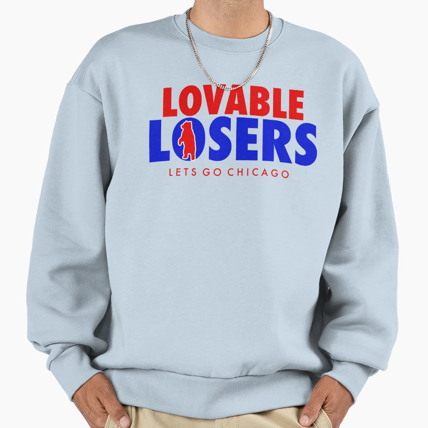 Lovable Losers Lets Go Chicago And T-Shirt - Minimalist Print for Adults - T-Shirt, Sweatshirt, Hoodie
