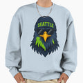Seattle Seahawk Fan Art Sweatshirt - Unique Graphic Men Women - T-Shirt, Sweatshirt, Hoodie