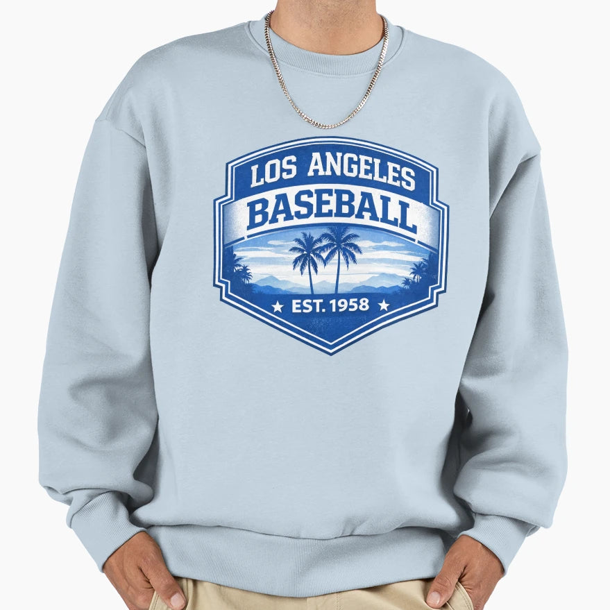 Los Angeles Baseball West Coast Palm Tree T-Shirt - Graphic Print Unisex - T-Shirt, Sweatshirt, Hoodie
