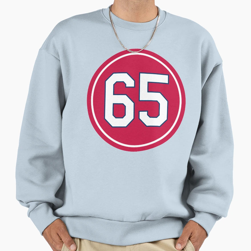 Giovanny Gallegos 65 Jersey Number Sweatshirt - Novelty Apparel for Adults - T-Shirt, Sweatshirt, Hoodie