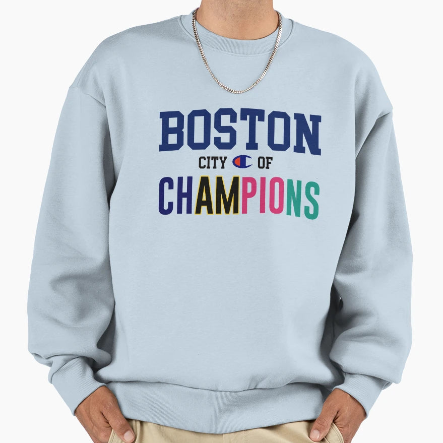 Boston City Champion Sweatshirt - Aesthetic Graphic Men Women - T-Shirt, Sweatshirt, Hoodie
