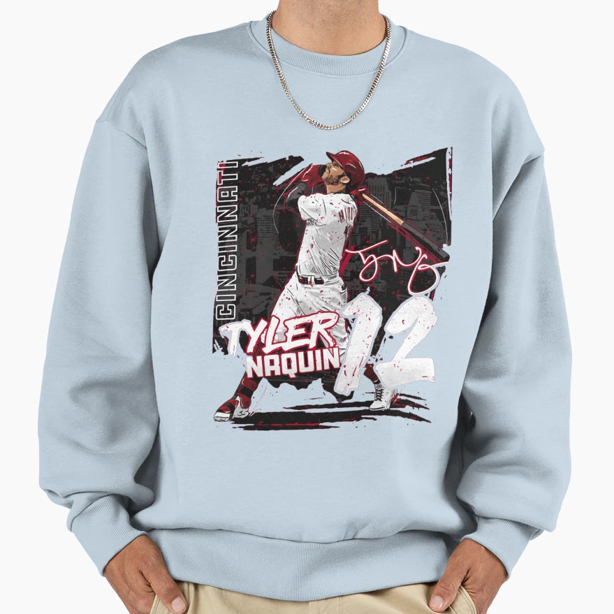 Tyler Naquin State Sweatshirt - Novelty Apparel for Adults - T-Shirt, Sweatshirt, Hoodie