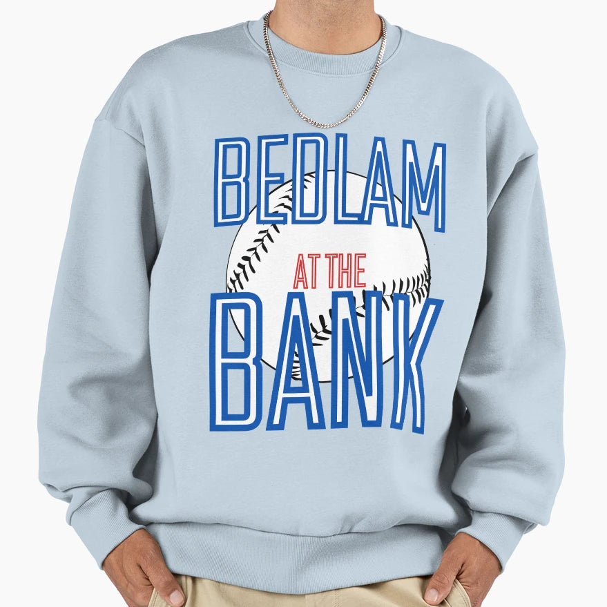 Bedlam Bank Sweatshirt - Fun Novelty Design Unisex - T-Shirt, Sweatshirt, Hoodie