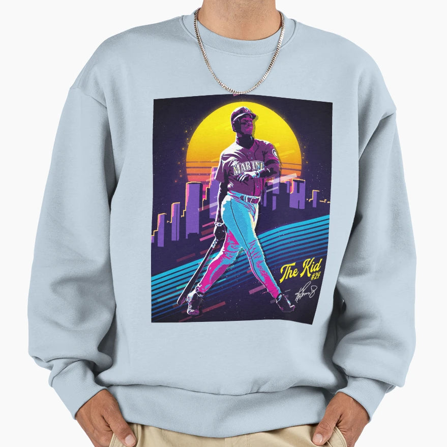 Ken Griffey Jr Baseball Signature Sweatshirt - Novelty Apparel for Adults - T-Shirt, Sweatshirt, Hoodie