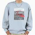 Houston Texas Lone Star Sweatshirt - Fun Novelty Design Unisex - T-Shirt, Sweatshirt, Hoodie
