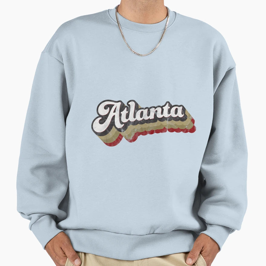 Atlanta Soccer Distressed Sweatshirt - Aesthetic Graphic for Adults - T-Shirt, Sweatshirt, Hoodie