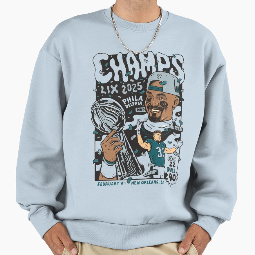 Philly Champs 2025 Sweatshirt - Aesthetic Graphic Unisex - T-Shirt, Sweatshirt, Hoodie