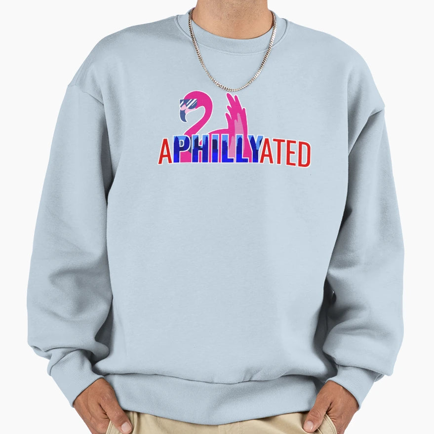 Aphillyated Flamingo Sweatshirt - Fun Novelty Design Unisex - T-Shirt, Sweatshirt, Hoodie