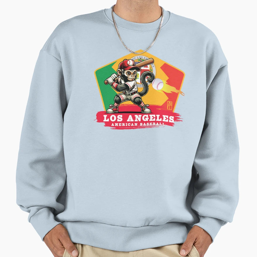 Usa American Baseball Los Angeles Sweatshirt - Streetwear Style Unisex - T-Shirt, Sweatshirt, Hoodie