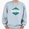 Seattle Baseball Modern City Skyline Sweatshirt - Aesthetic Graphic Unisex - T-Shirt, Sweatshirt, Hoodie