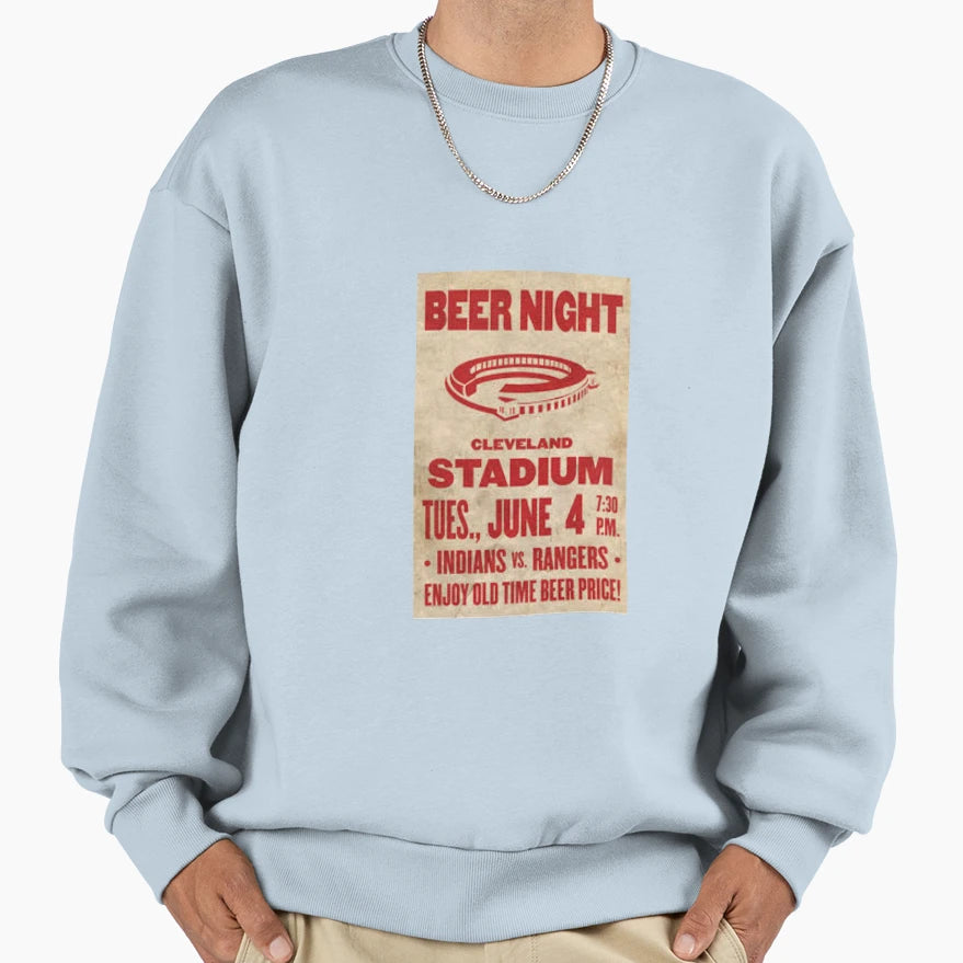 Ten Cent Beer Night Cleveland Sweatshirt - Graphic Print for Adults - T-Shirt, Sweatshirt, Hoodie