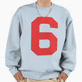 Number 6 Red Six Sports Number 6 Sweatshirt - Streetwear Style for Adults - T-Shirt, Sweatshirt, Hoodie