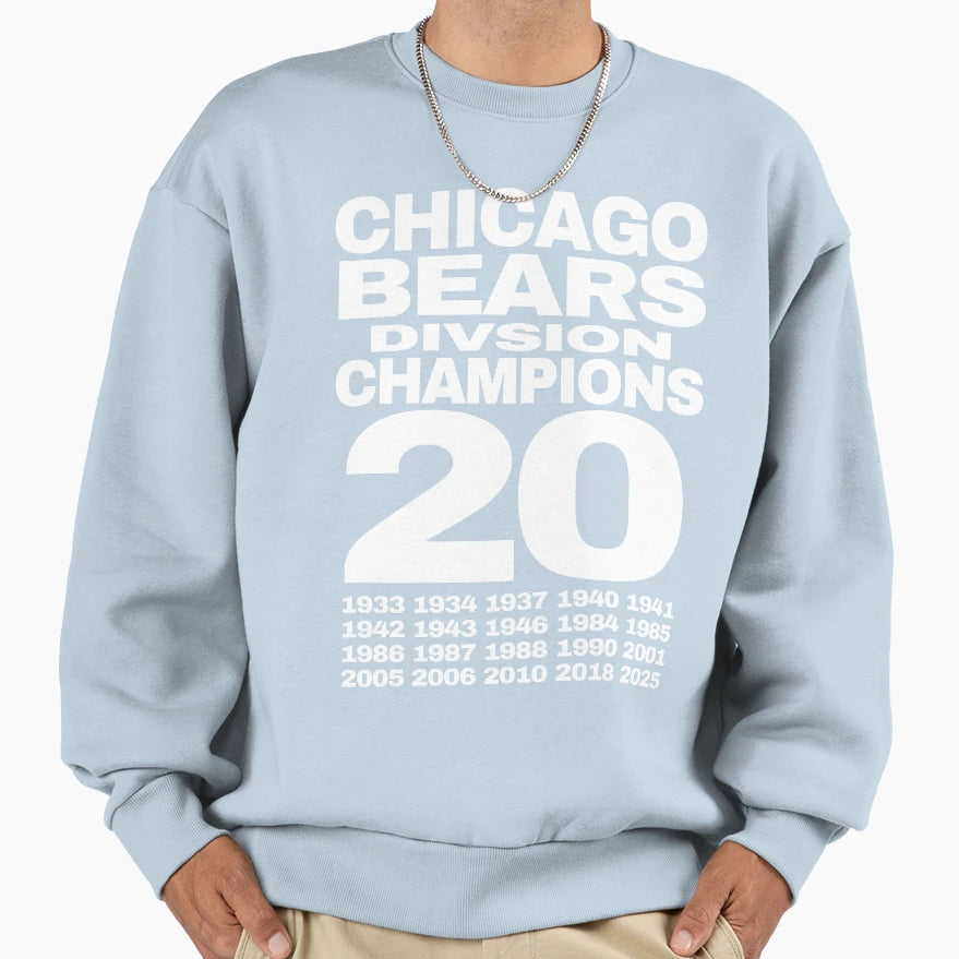Chicago Bears Champions 2025 2 Sweatshirt - Unique Graphic for Adults - T-Shirt, Sweatshirt, Hoodie