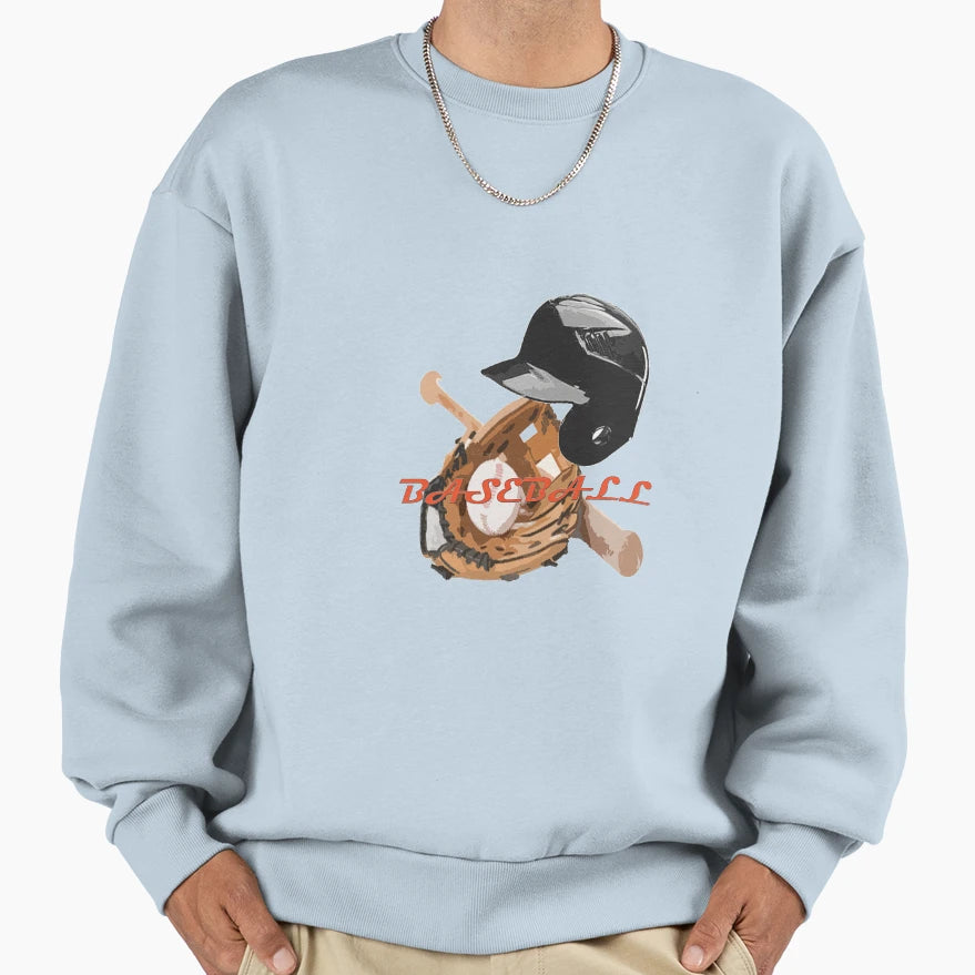 Baseball Sweatshirt - Novelty Apparel Unisex - T-Shirt, Sweatshirt, Hoodie