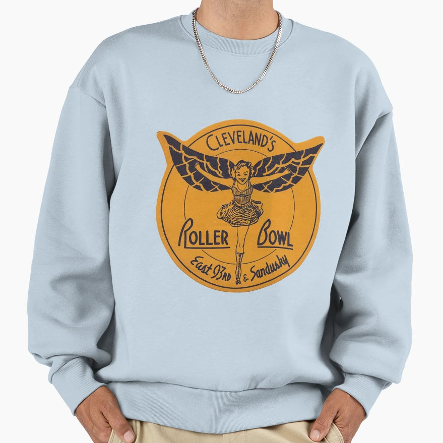 Rollerbowl Cleveland Ohio Roller Sweatshirt - Streetwear Style for Adults - T-Shirt, Sweatshirt, Hoodie