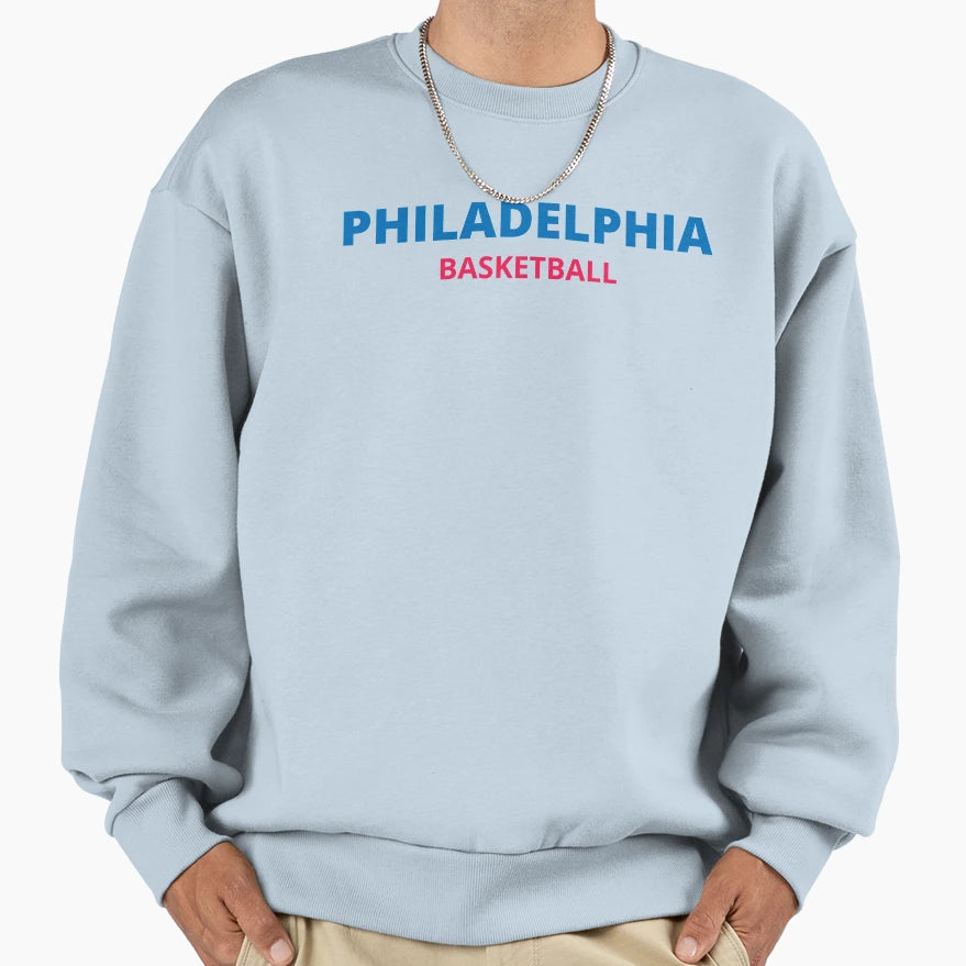 Philadelphia Basketball Sweatshirt - Novelty Apparel for Adults - T-Shirt, Sweatshirt, Hoodie