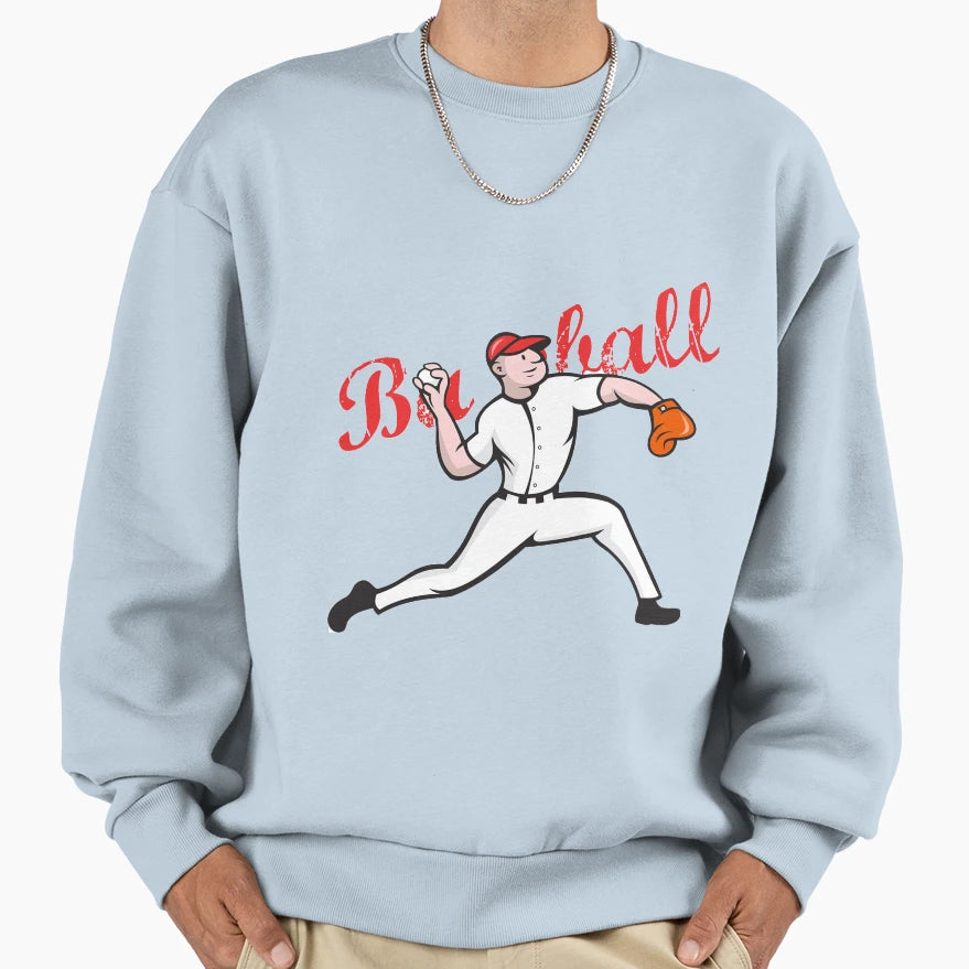 Baseball Player Fan Sweatshirt - Graphic Print for Adults - T-Shirt, Sweatshirt, Hoodie