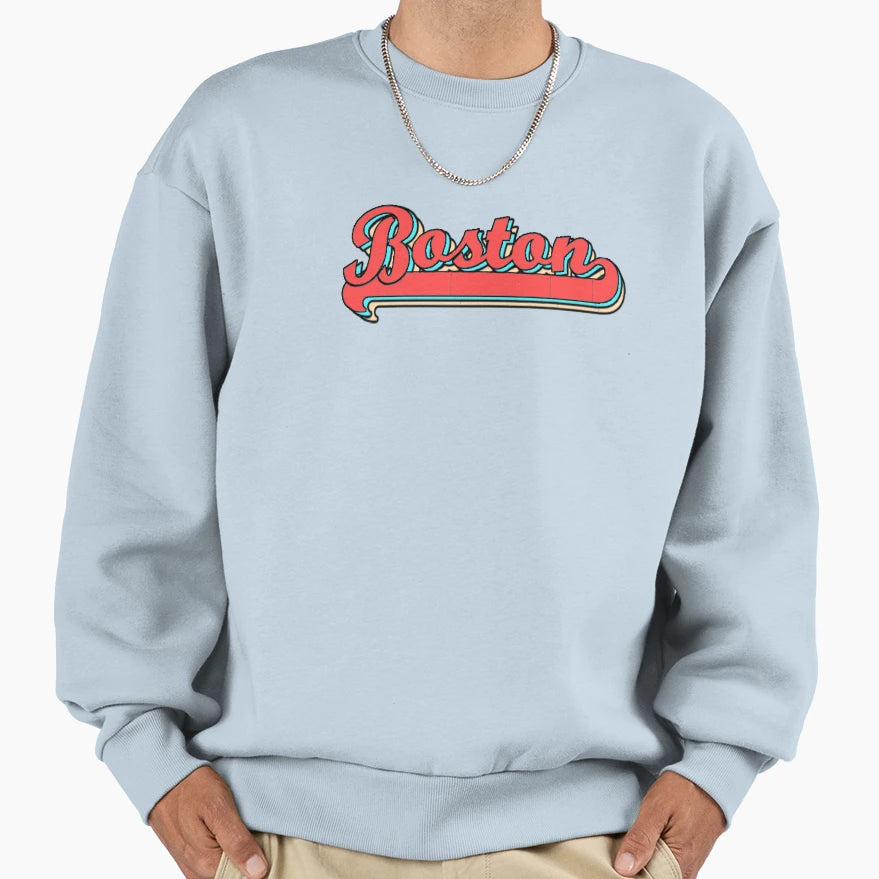 Boston Sweatshirt - Minimalist Print for Adults - T-Shirt, Sweatshirt, Hoodie