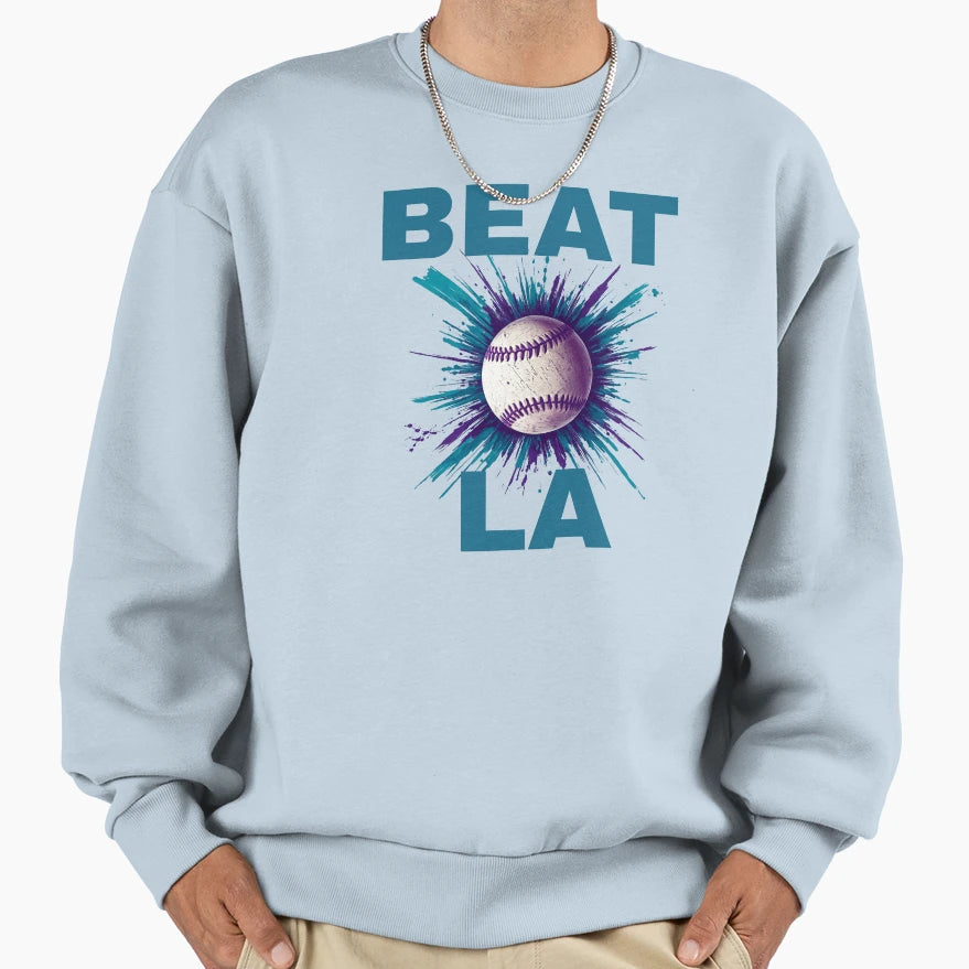 Beat La Ari Dbacks Turquoise Text Sweatshirt - Graphic Print Unisex - T-Shirt, Sweatshirt, Hoodie