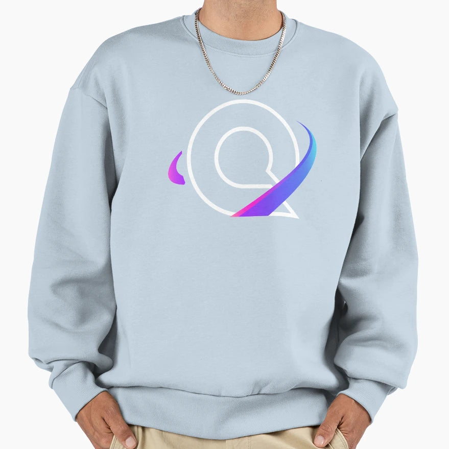 Letter Q Sweatshirt - Minimalist Print Men Women - T-Shirt, Sweatshirt, Hoodie