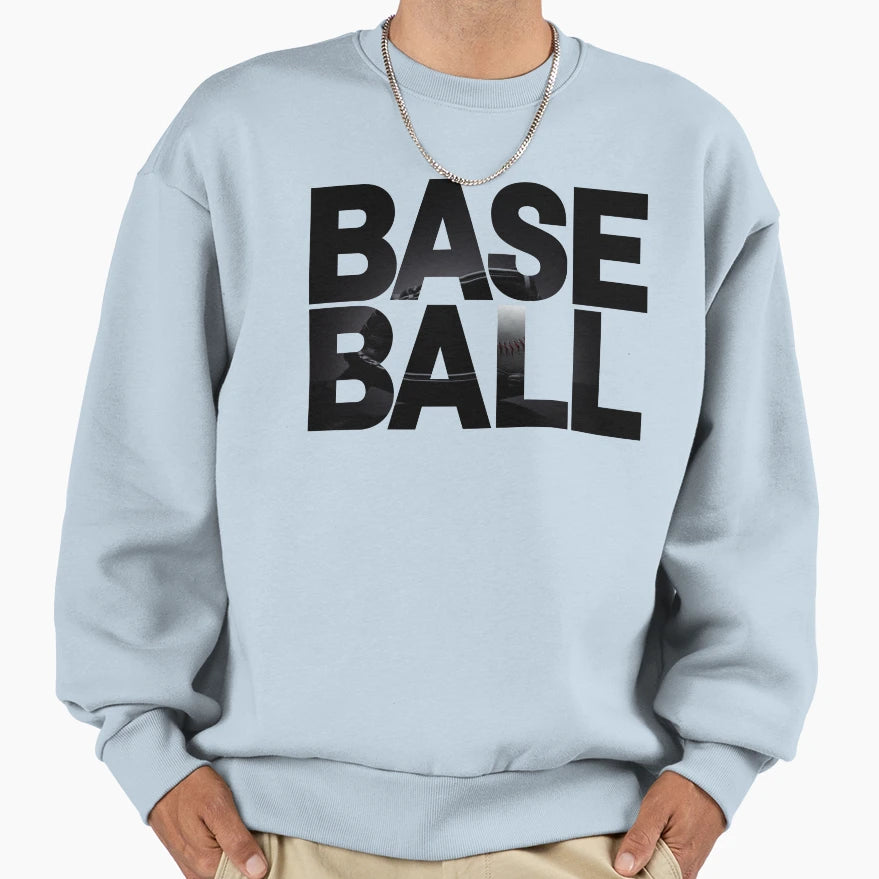 Baseball Sweatshirt - Graphic Print Men Women - T-Shirt, Sweatshirt, Hoodie